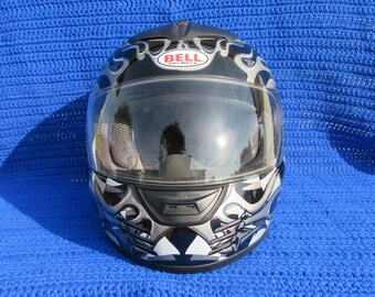 bell arrow strafer helmet for sale Bell Motorcycle Helmet Arrow Ghost Racer BLACK/GREY Size S