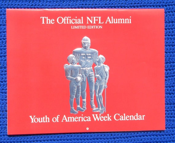 Vintage the Official NFL Alumni Limited Edition Calendar September 1986  Thru December 1987 - Etsy