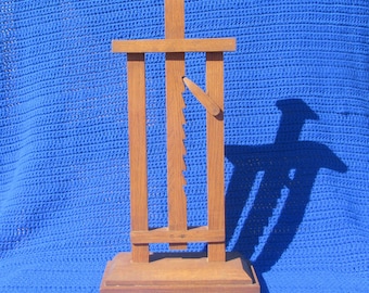 Vintage Wood Ratchet Shaker-style adjustable candle holder or candle stand