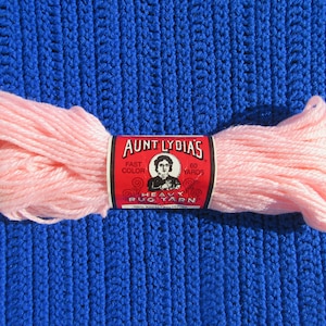 VINTAGE Aunt Lydia&#39;s Heavy Rug Yarn 100% Kodel Polyester   60 Yards   9 colors