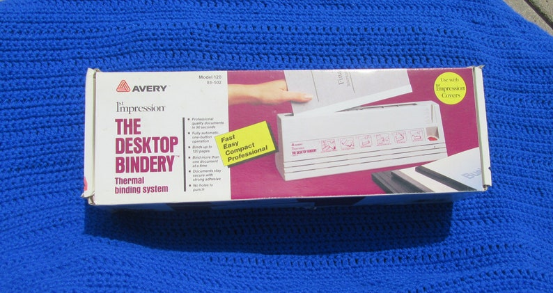 Avery the Desktop Bindery System Model 120 - Etsy
