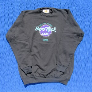 Vintage Embroidered Hard Rock Caf MIAMI Sweatshirt Crewneck Size