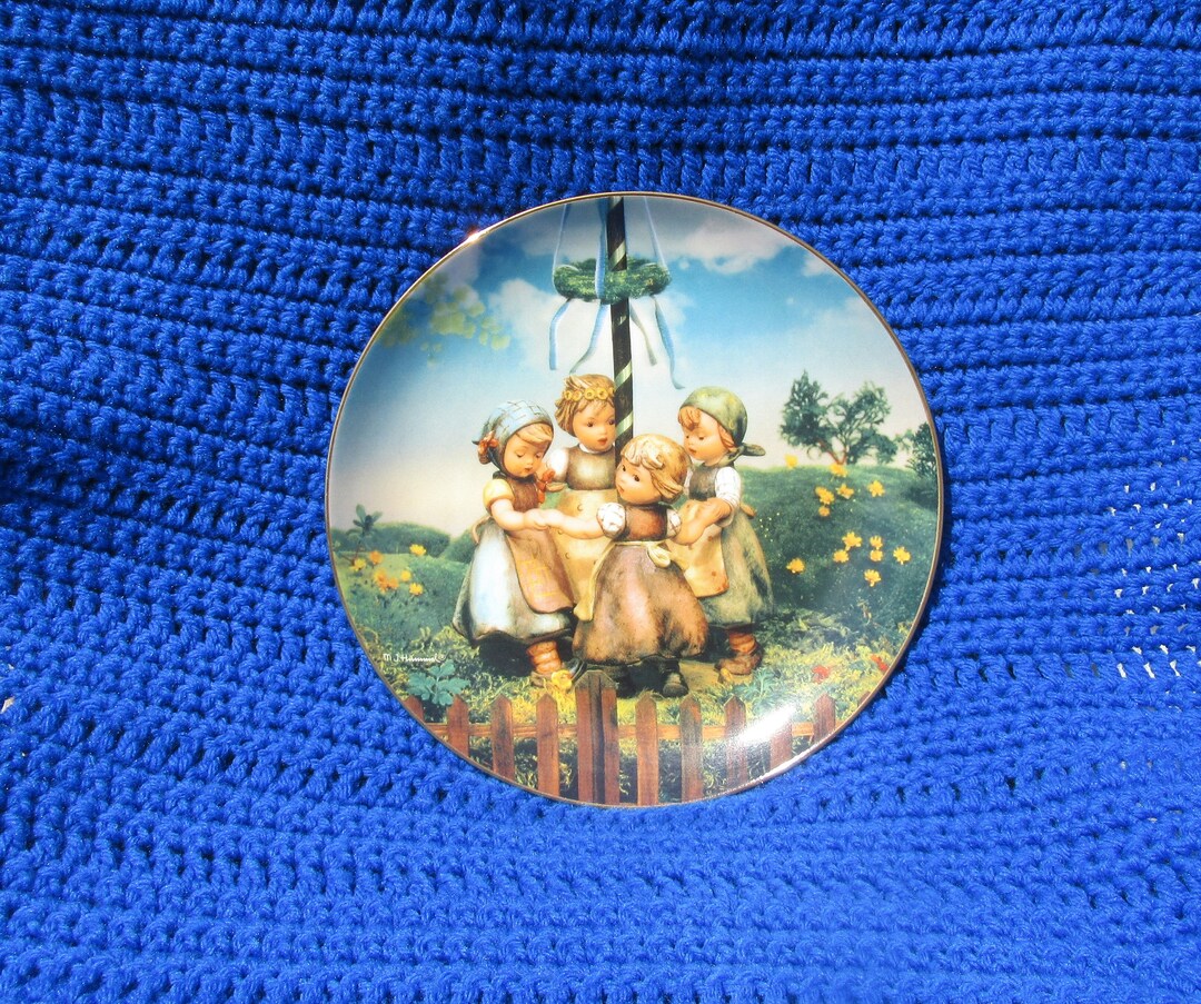 Vintage Hummel Calendar Plate Collection WX9294 maypole Etsy