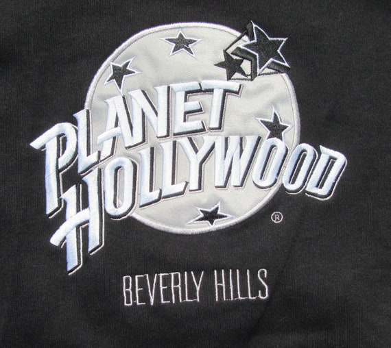 Vintage  Embroidered Planet Hollywood Beverly Hil… - image 3