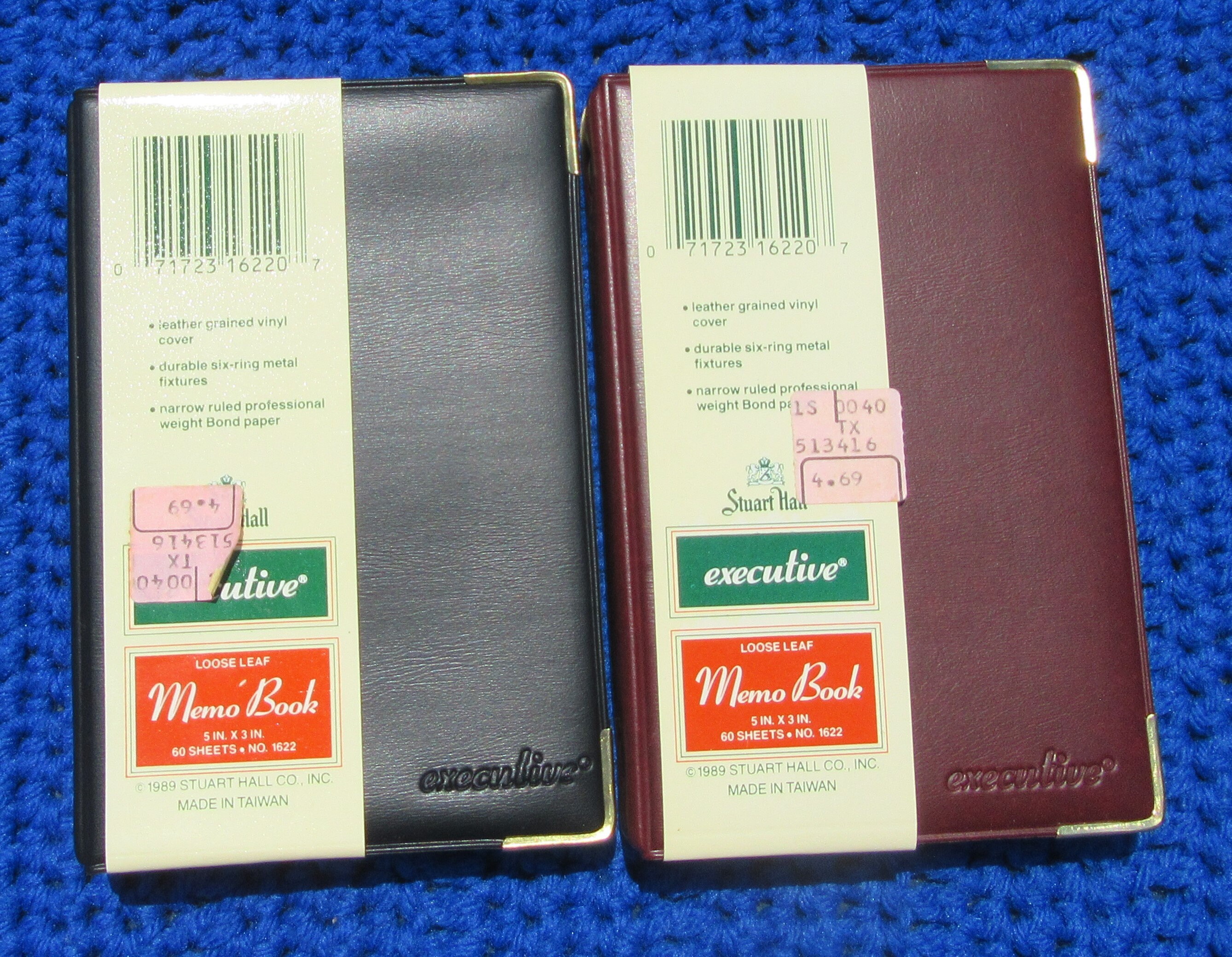 Vintage 1989 Stuart Hall Executive Loose Leaf Memo Book Etsy