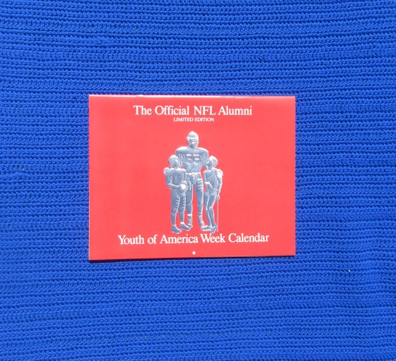 Vintage the Official NFL Alumni Limited Edition Calendar September 1986  Thru December 1987 - Etsy