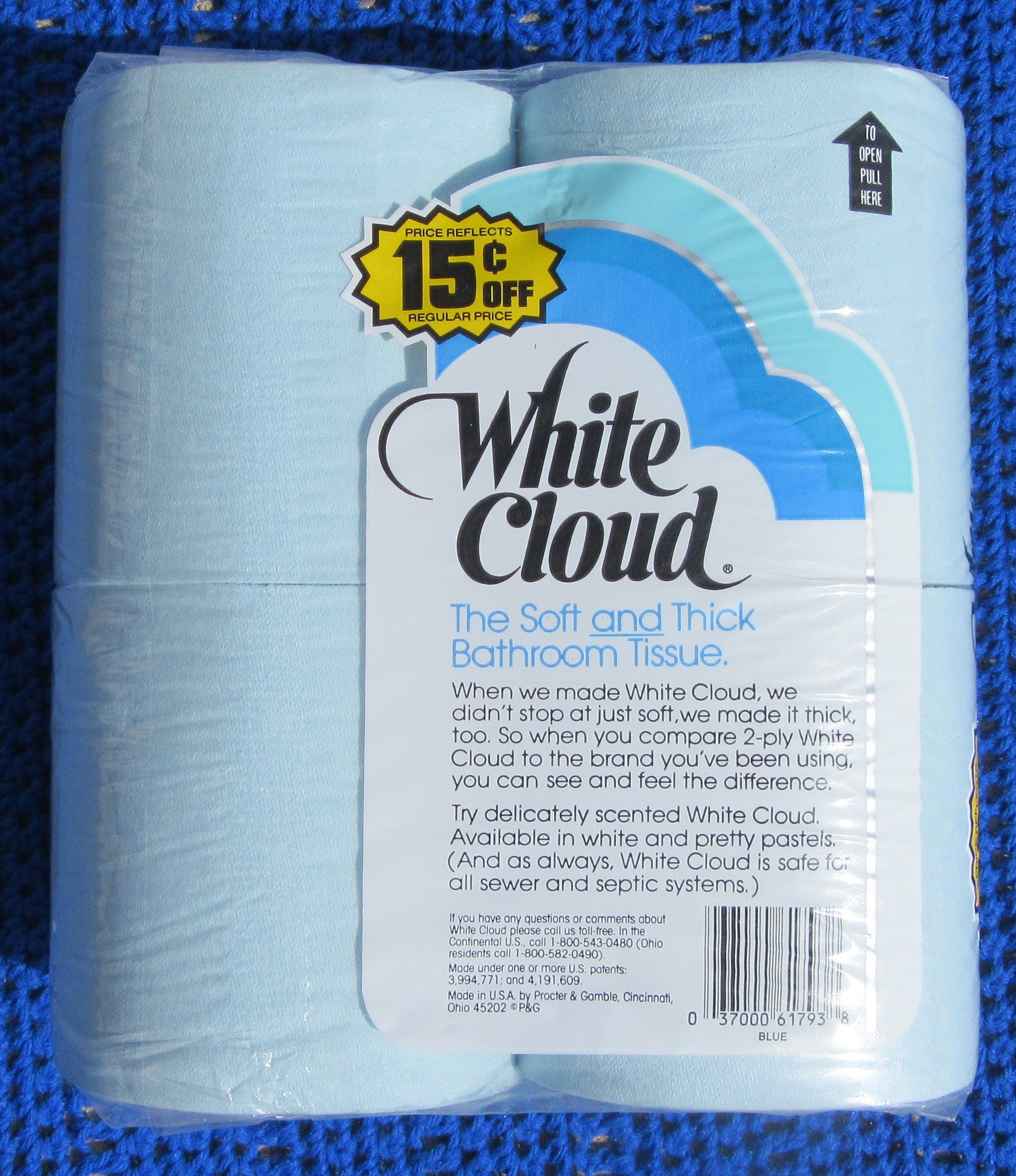 White cloud toilet sale paper