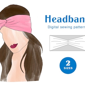 Twist Headband Sewing Pattern - Trendy Style - PDF Instant Download - Women's Hair Accessory Sewing