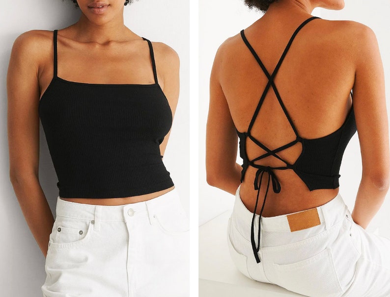 Open Back Tie Top Sewing Pattern XSXXXL PDF Instant Etsy