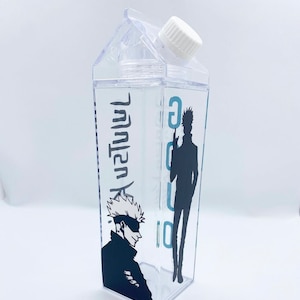 Anime geïnspireerd melkpakfles, fles, melkpak, gepersonaliseerd, anime, Weeb, cadeau, cadeau, Otaku