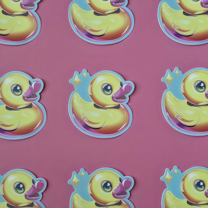 Rubber Duck Vinyl Sticker - Etsy