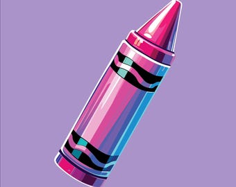 Crayon Vinyl Sticker