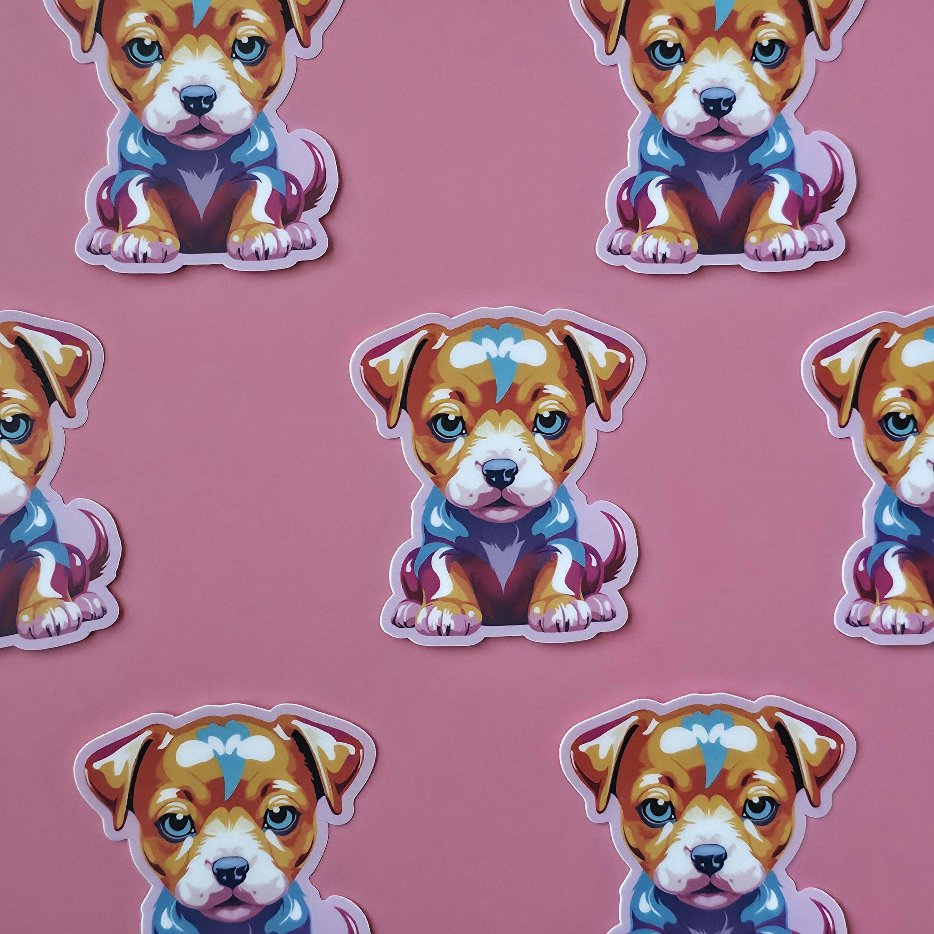 Sticker Design Puppy Puppy Dog Vinyl Sticker - Etsy