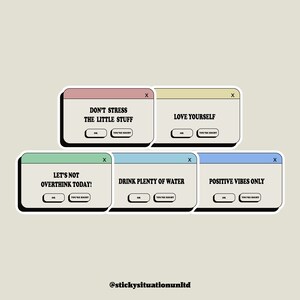 Promemoria quotidiano Adesivo in vinile / Adesivo fustellato / Adesivo per laptop / Adesivo per bottiglia d'acqua / Adesivo Hydroflask / Impermeabile / Resistente alle intemperie