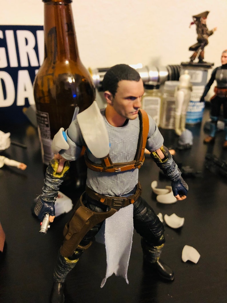 Starkiller Shoulder and Arm Armor 1/12th Scale Black - Etsy