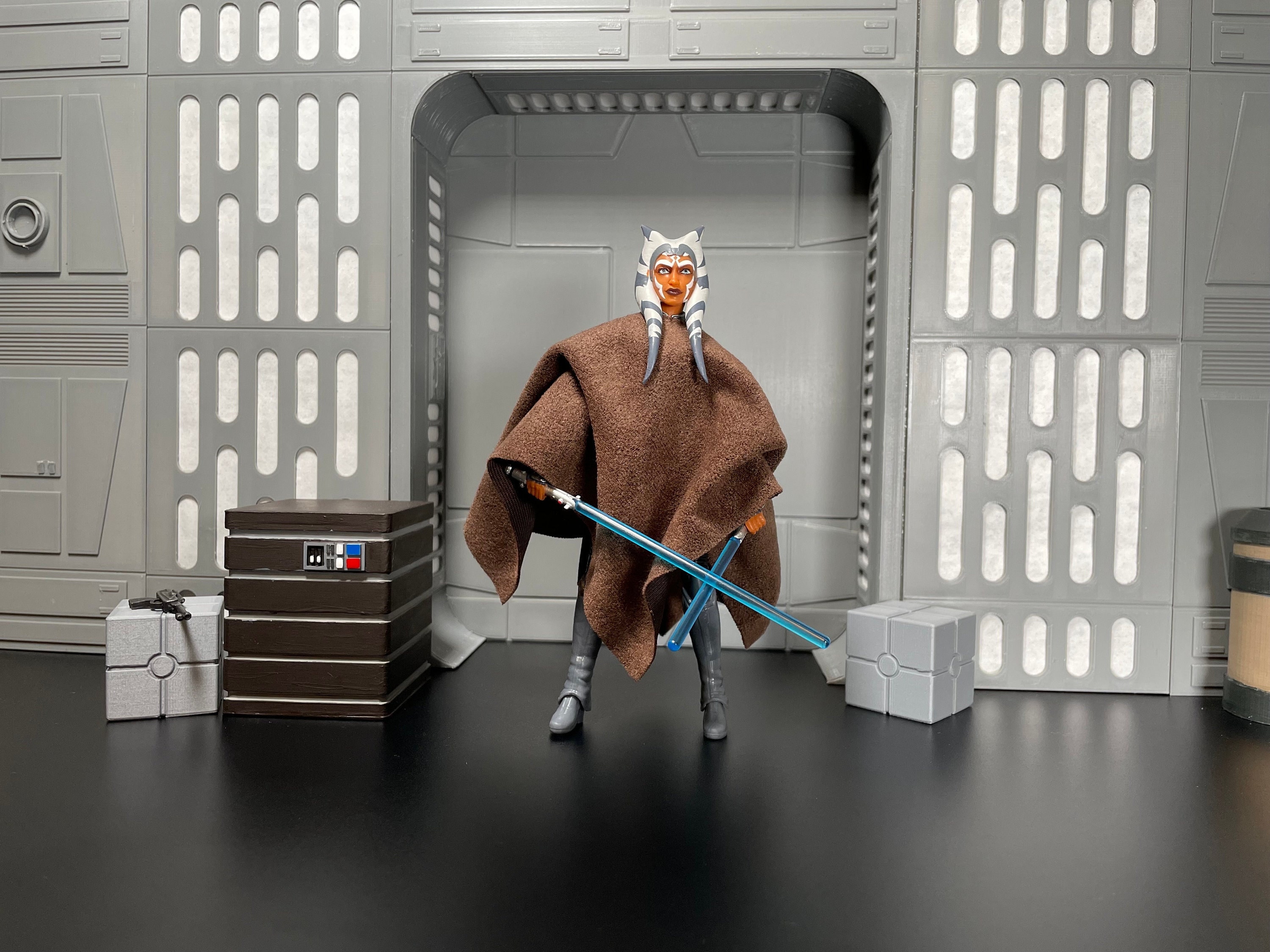 Ahsoka Tano Fabric Poncho the Clone Wars 1/12 Scale Etsy