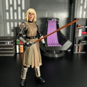 Shin Hati Lightsaber Replacement Blade | For 6 inch Black Series Figure | 3D Printed | 1/12 Scale