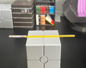 Custom V2 Lightsaber Hilt and Blade - 1/12 Scale, 3d Printed and Hand Painted
