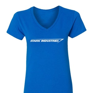 Stark Industries Stark Iron Man Movie Hero Costume Ladies' V-Neck Tshirt