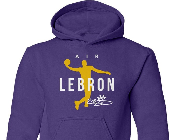 Best Basketball Player Air Lebron GOAT Ball Los Angeles Supporter Fans Gift Boys Girls Youth Hooded Sweatshirt