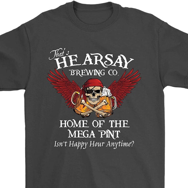 Hearsay Brewing Co Home Of The Mega Pint Justice for Johnny Unisex T-Shirt