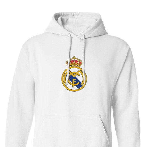 Madrid Soccer Football Logo Greatest Club Futbol Unisex Hooded Sweatshirt