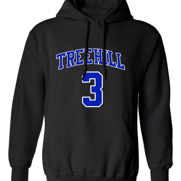 RAVENS One Tree Hill Basketball Movie #3 Lucas Scott Jersey Style Unisex Hooded Sweatshirt