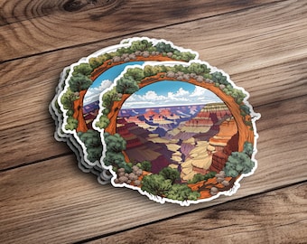 Grand Canyon National Park Stickers, Grand Canyon Decal, Grand Canyon Gift, Grand Canyon Vehicle Decal, Arizona Decals