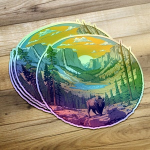 Yellowstone National Park Stickers, Personalized Do It Yourself DECAL, Yellowstone Bear Decals