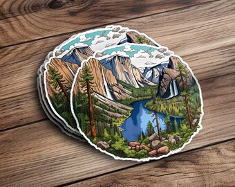 Yosemite National Park Stickers, Camping Stickers, Adventure Stickers, Gift for Campers, Camper Sticker