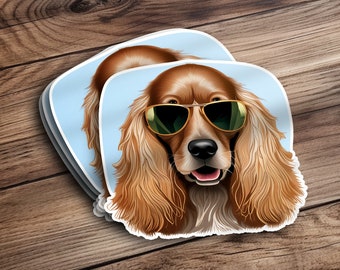 Cocker Spaniel, Dog Sticker, Laptop Sticker, Macbook Decal, Animal Lover Gift, Cocker Spaniel Lover Gift