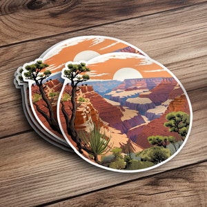 Grand Canyon National Park Sticker, Grand Canyon Decal, Grand Canyon Gift, Arizona Sticker, Road Trip Stickers
