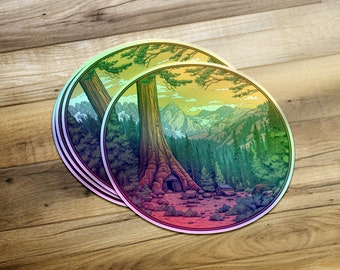 Sequoia National Park Sticker, Sequoia National Park Gift, California Sticker, Yosemite Sticker, National Park Sticker