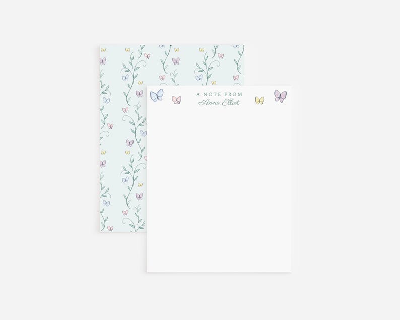 Pastel Butterflies Personalized Stationery | Watercolor Butterfly ...