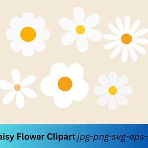 Gänseblümchen SVG-Bundle, Blumen-Svg-Dateien, Gänseblümchen-Blumen-Svg-Designs für Cricut, Clipart Schnittdateien für Cricut, Vektor-Cutfile, Frühlingssvg-, PNG-Dateien,