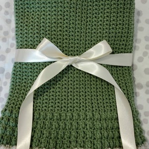 Crochet baby lovey, security blanket