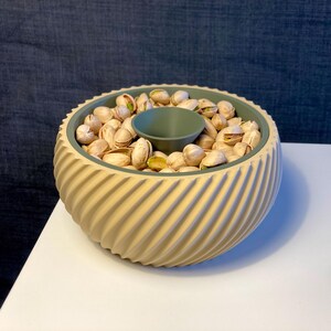 Pistazienschale Snackschale Stilvolle Servierschale für Nüsse und Kerne - Stylish Pistachio Bowl