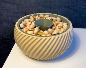 Pistazienschale Snackschale Stilvolle Servierschale für Nüsse und Kerne - Stylish Pistachio Bowl