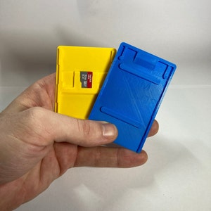 Micro-SD Kartenhalter Kreditkartenformat - super flach - 4mm dick - Halter für 6 Speicherkarten