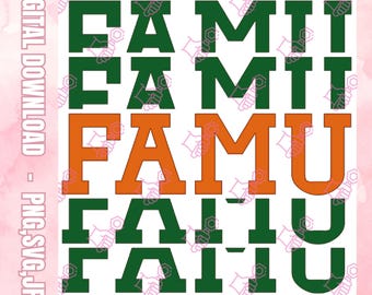 FAMU Alumni Rainbow Clipart for Shirts and Decals | Florida A&M ...