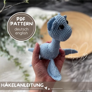 Virkmönster - Dino I "PLESIOSAURUS NANAMI" I PDF Tyska/Engelska