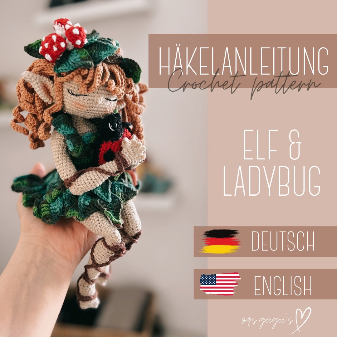 Crochet pattern - Crochet pattern I Elf and Ladybug I PDF [ger/eng]