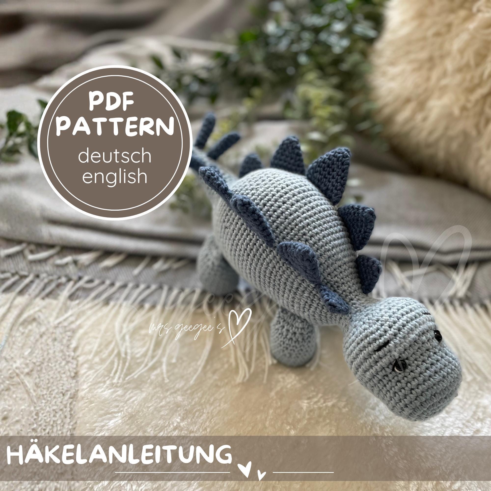 39 Stegosaurus Crochet Patterns: Unleash Your Creativity with Dinosaur Designs 26 Crochet pattern Dino "stegosaurus Stegobert"