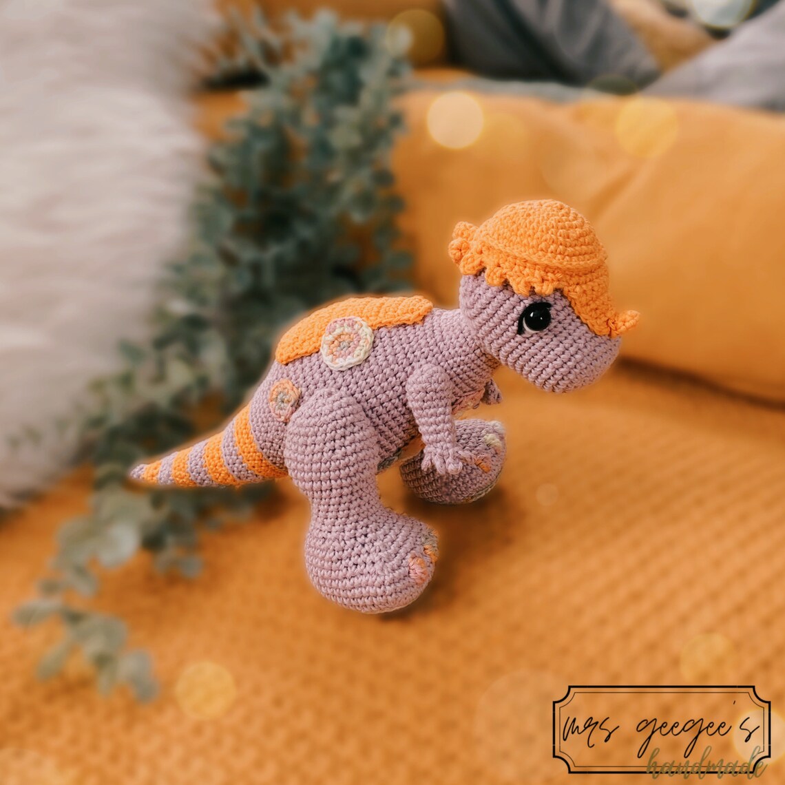 Crochet Pattern - Crochet Pattern I Dino I "pachycephalosaurus Pachy" I ...