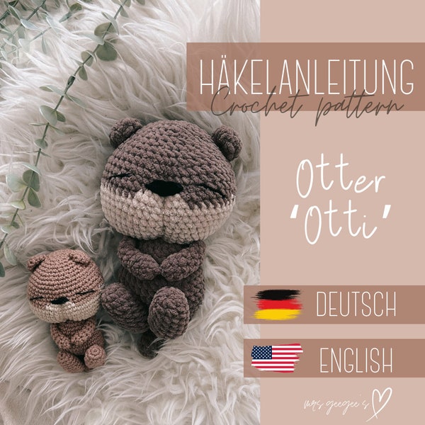 Häkelanleitung I Crochet pattern I Otter - Otterbaby 'OTTI' I [GER]/[ENG]