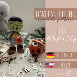 Crochet pattern - Crochet pattern - Monster Boy /Frankengeegee - GEEGEEs - GER/ENG