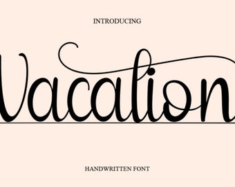 Vacation Font