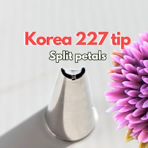 Korea tip 227 piping tip chrysanthemum dahlia cake decorating tip buttercream flower cake tip
