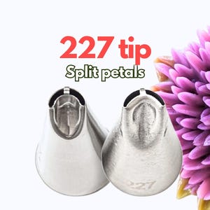 Tip 227 piping tip chrysanthemum dahlia cake decorating Korea buttercream flower cake