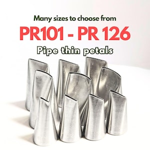 Promo! PR thin petal flower piping tip cake decorating buttercream tip tuned 104 123 125 101 102 103 120 122 124 126